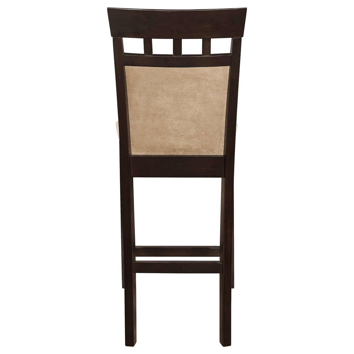 Gabriel Counter Height Chairs, Set of 2 - Tan Upholstered Seat & Back with Cappuccino Wood Frame – view 8