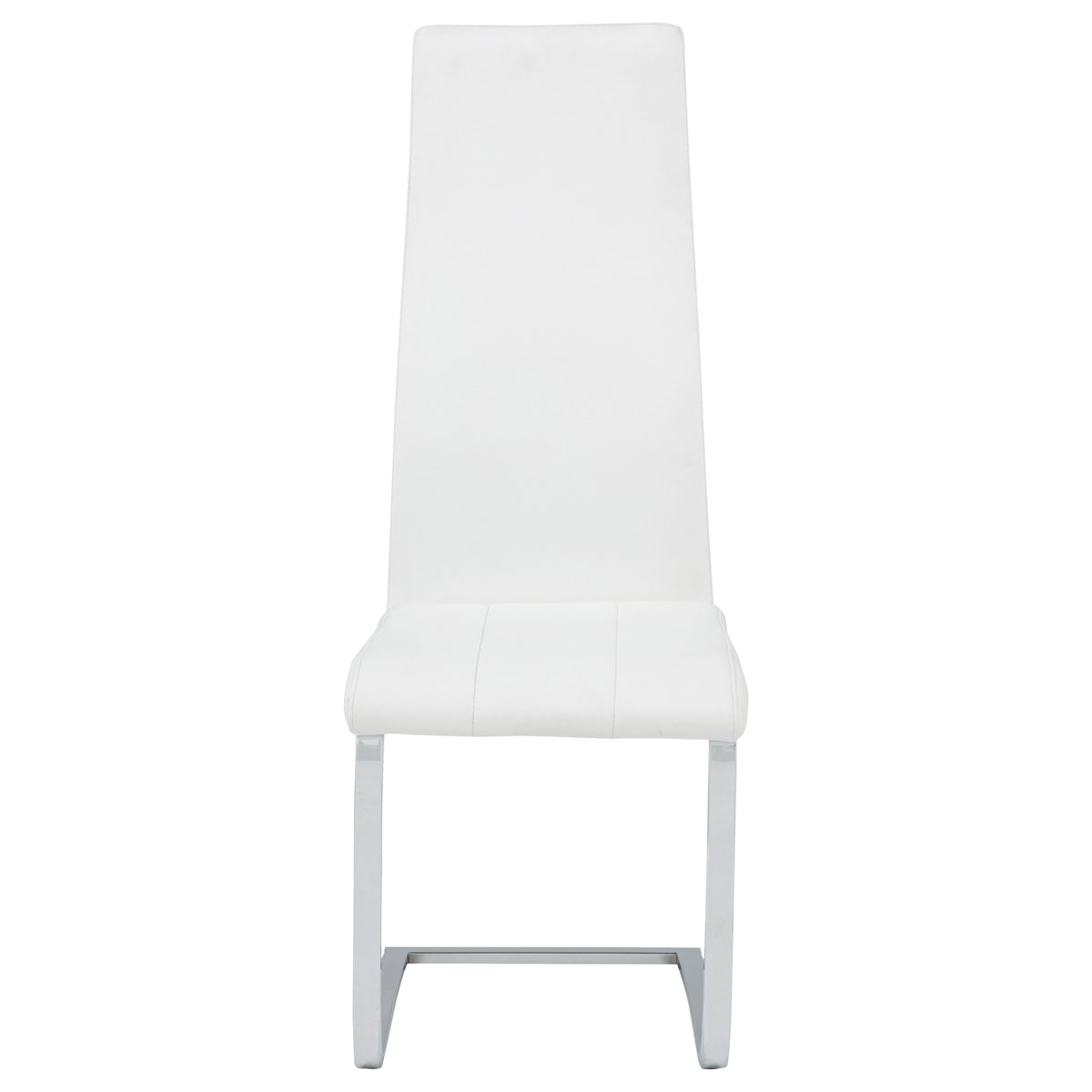 Montclair Cantilever Dining Chairs (Set of 4) - Leatherette with Chrome Base in Black or White – view 15