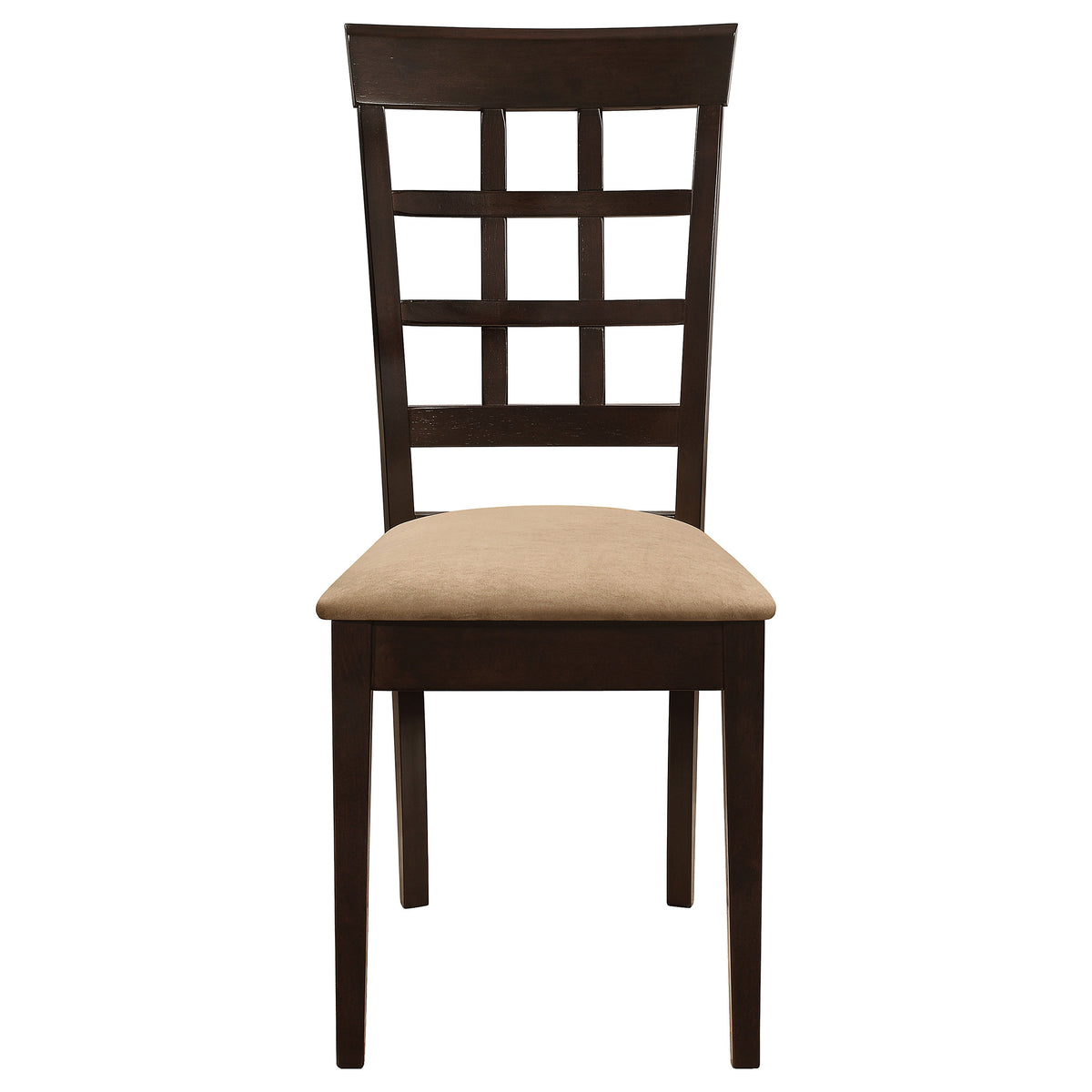 Gabriel Oval Extension Dining Table & Sets - Transitional Cappuccino with Upholstered Side Chairs โ view 19