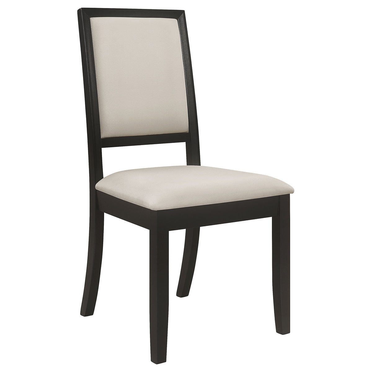 Louise Extension Leaf Dining Table & Sets - Distressed Black with Cream Chenille Side Chairs – view 13
