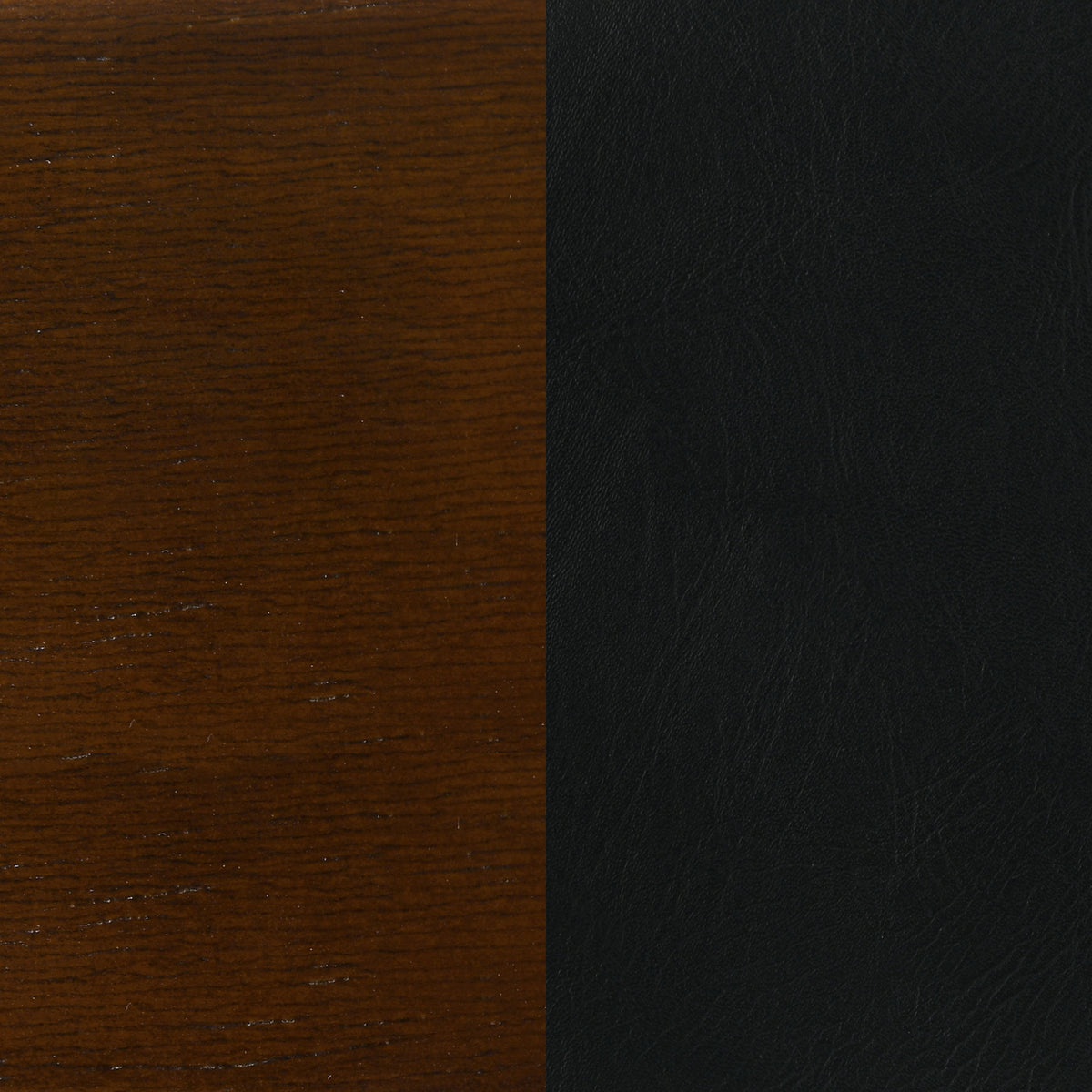 Broxton Swivel Counter or Bar Stools - Black Leatherette Seat & Curved Back on Chestnut Wood, Set of 2 – view 14