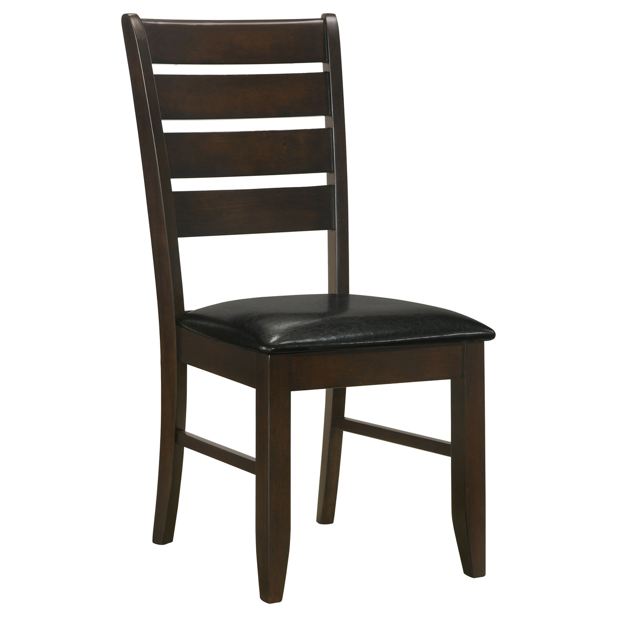 Dalila 66" Plank-Top Dining Table & Sets - Cappuccino Wood with Ladder-Back Chairs & Tufted Bench β view 20