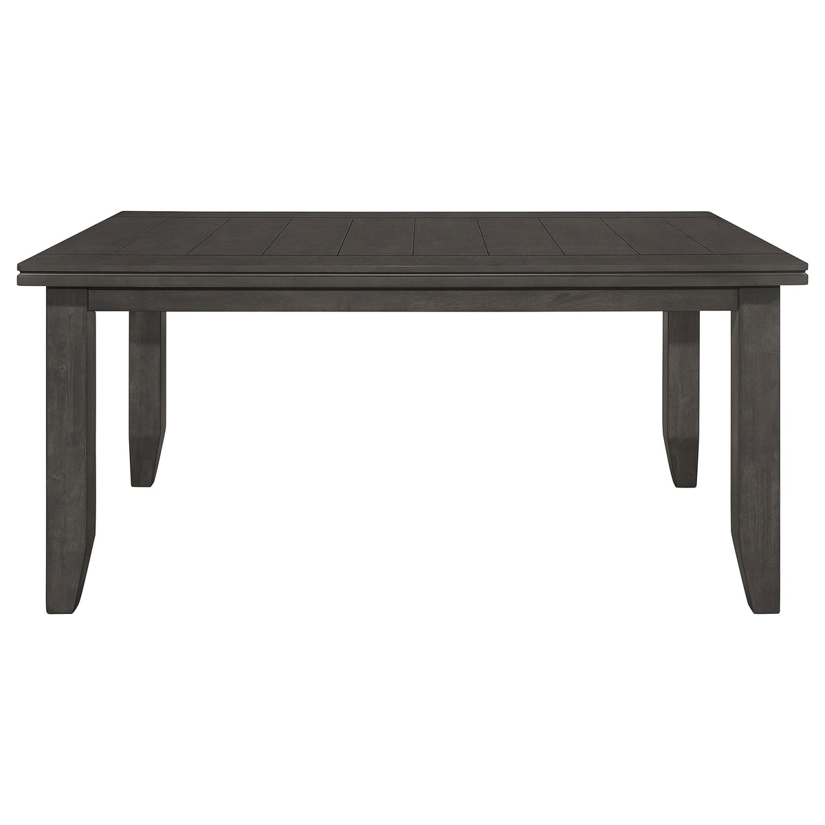 Dalila Plank-Top Dining Table & Sets - 66" Table, Ladder-Back Chairs & Tufted Bench in Dark Grey – view 18