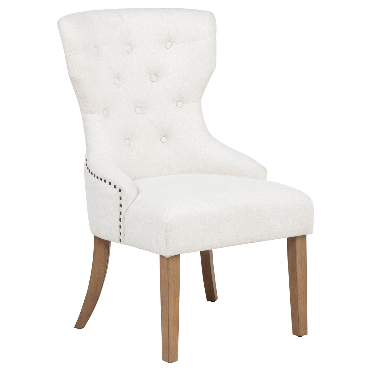 Baney Button-Tufted Wingback Dining Chair