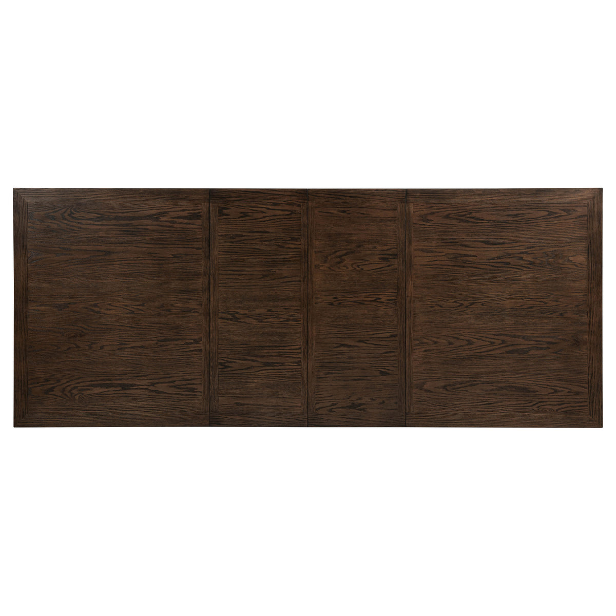 Baney Ridgewell Dining Collection - Trestle Extension or Round Pedestal Table, Tufted Wingback Chairs in Dark Oak – view 19