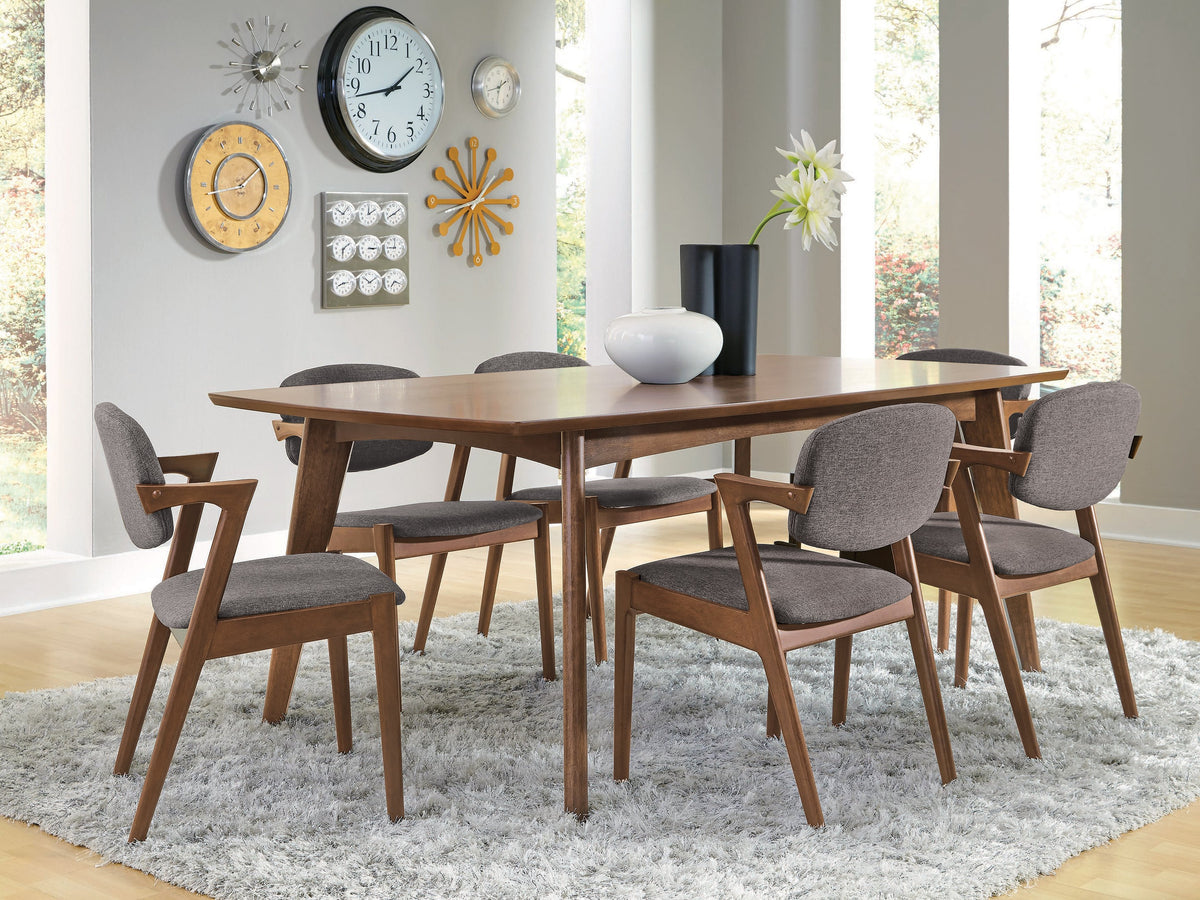 Malone 78" Dining Table & Sets - 5pcs- Table + 4 Arm Chairs