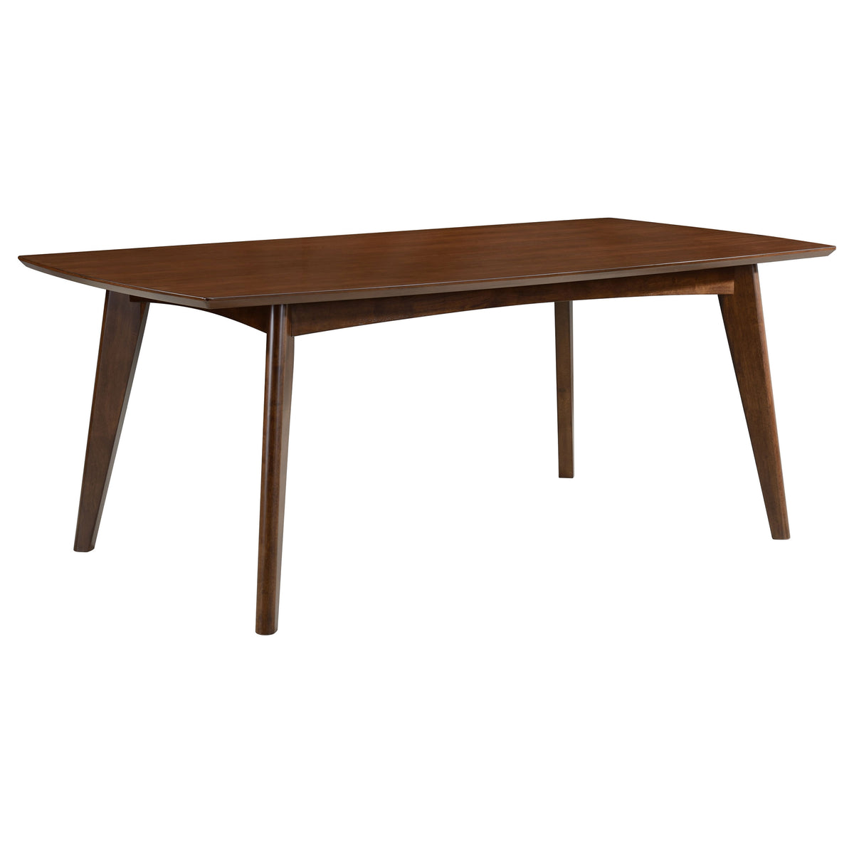 Malone 78" Dining Table & Sets - Mid-Century Modern Dark Walnut with Upholstered Z-Style Arm Chairs – view 15