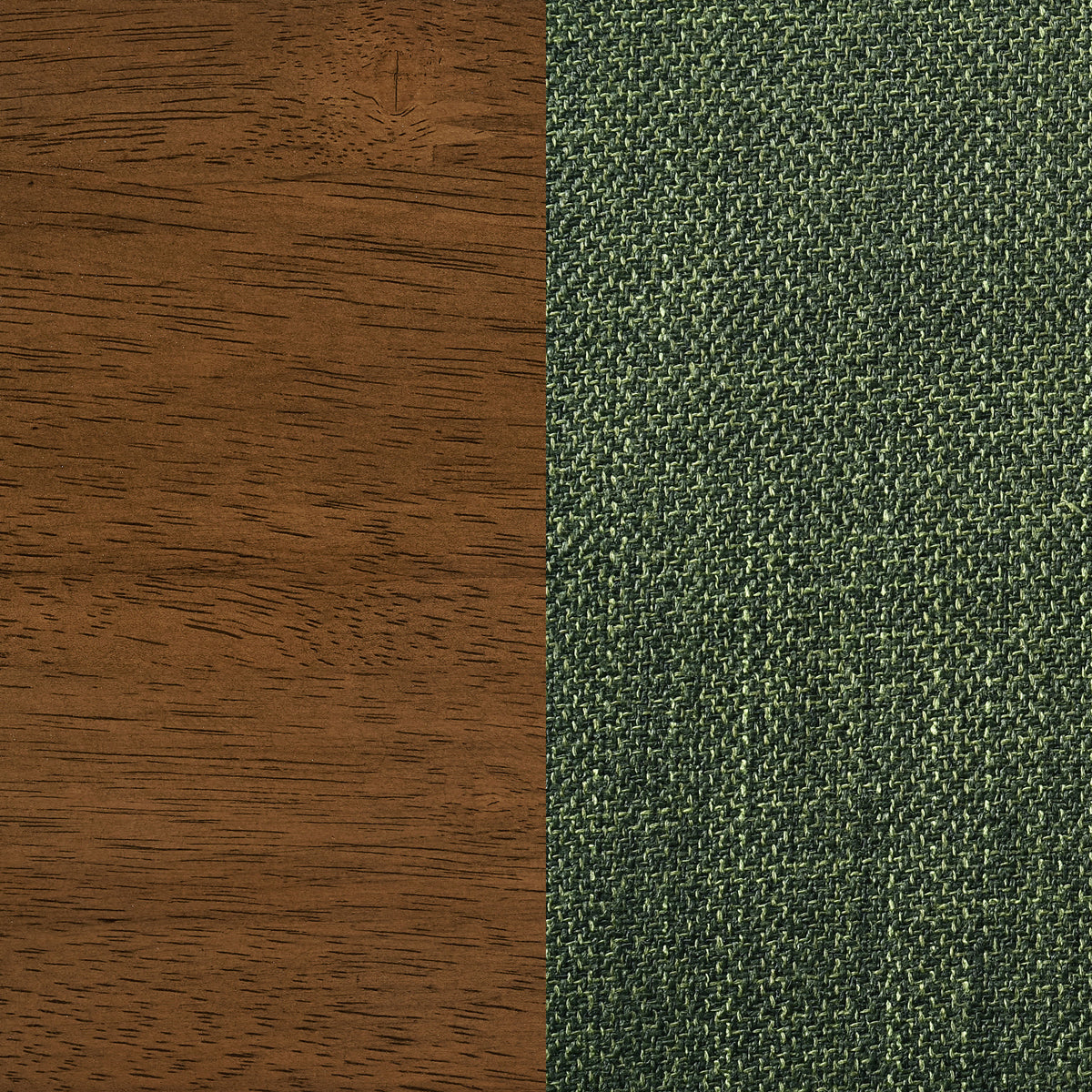 Paxton Upholstered Dining Side Chairs, Set of 2 - Green Fabric with Brown Wood Legs – view 12