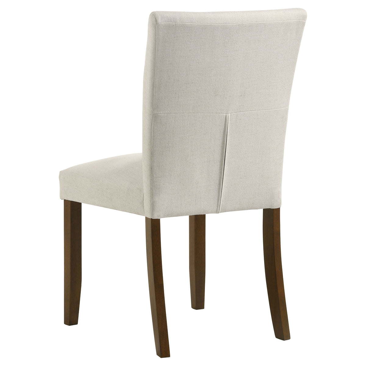 Paxton Upholstered Dining Side Chairs - Beige Fabric with Brown Wood Legs, Set of 2 โ view 7