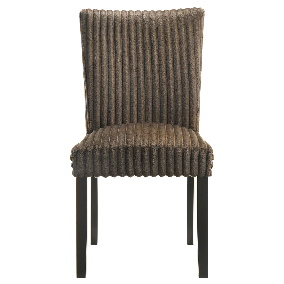 Dermott Upholstered Parson Dining Chairs, Set of 2 - Ribbed Corduroy in Cream, Chocolate or Black – view 17