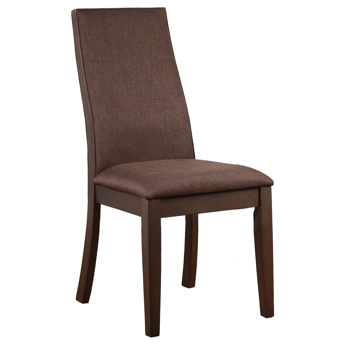 Spring Creek 77" Extension Dining Table & Sets - Natural Walnut with Chocolate or Taupe Upholstered Chairs