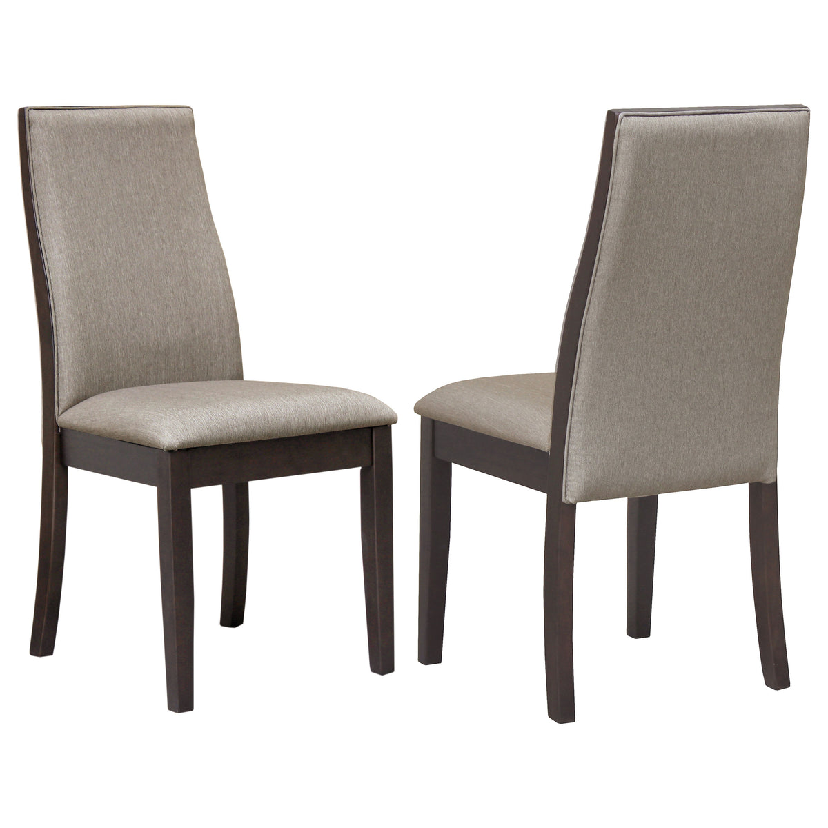 Spring Creek 77" Extension Dining Table & Sets - Set of 2 Side Chairs - Taupe