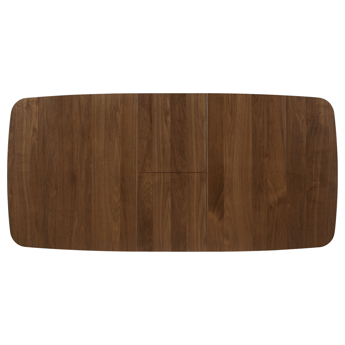 Redbridge Butterfly Leaf Dining Table & Sets - Mid-Century Walnut with Grey Fabric or Black Leatherette Chairs β view 18