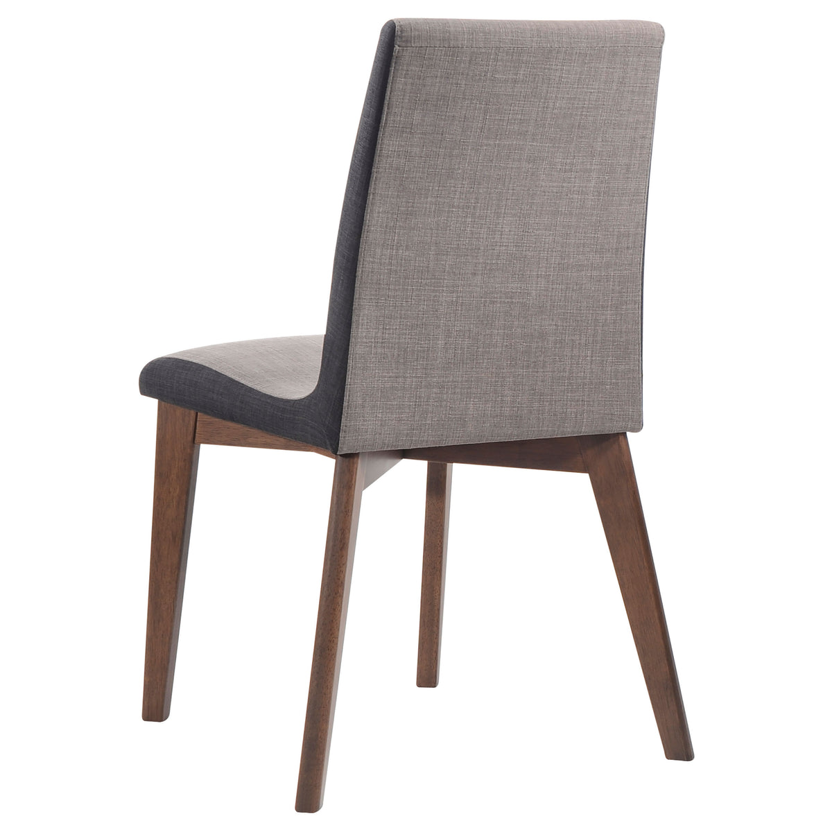 Redbridge Butterfly Leaf Dining Table & Sets - Mid-Century Walnut with Grey Fabric or Black Leatherette Chairs β view 20