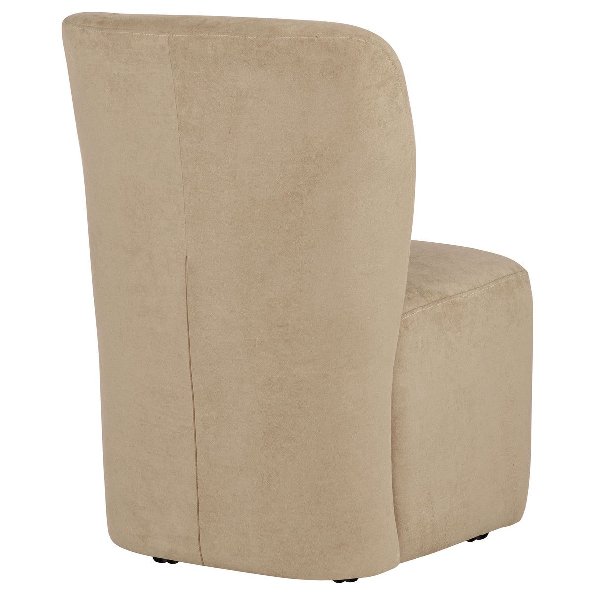 Jaelynn Upholstered Parsons Dining Chairs with Casters (Set of 2) - Beige, Charcoal or Tan – view 11