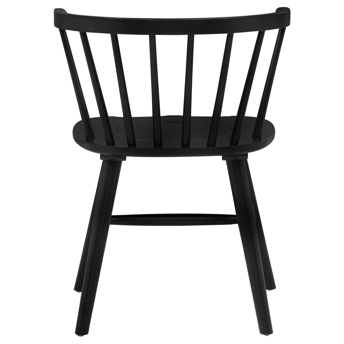 Jeffries Windsor Dining Side Chairs, Set of 2 - Spindle Back Wood Chairs in Black or Walnut – view 9