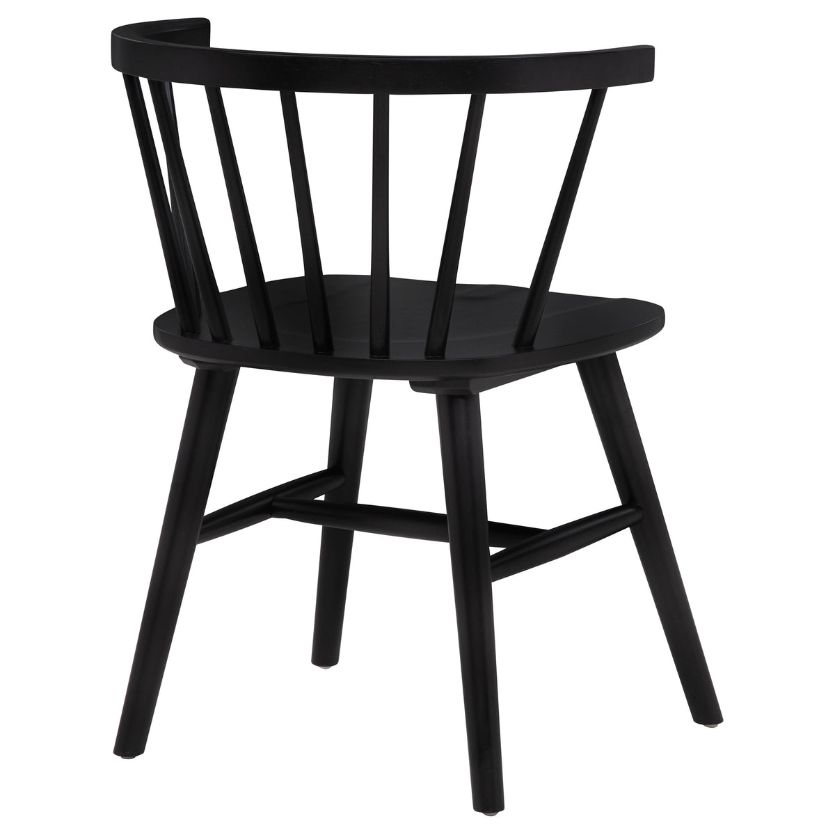Jeffries Windsor Dining Side Chairs, Set of 2 - Spindle Back Wood Chairs in Black or Walnut – view 10
