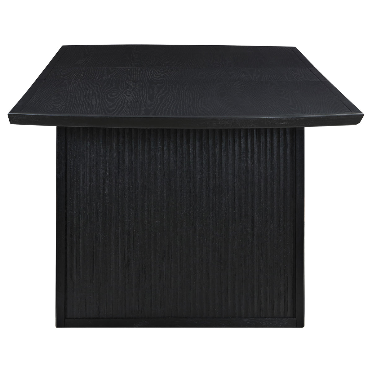 Brookmead Extendable Dining Collection - Wire-Brushed Black Table, Ivory Upholstered Chairs & Sideboard โ view 14