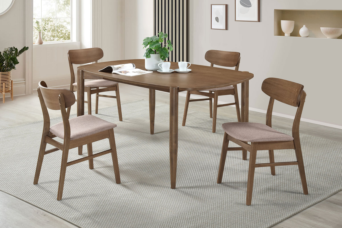 Dortch 63" Dining Table & Sets - 5pcs- Table + 4 Side Chairs