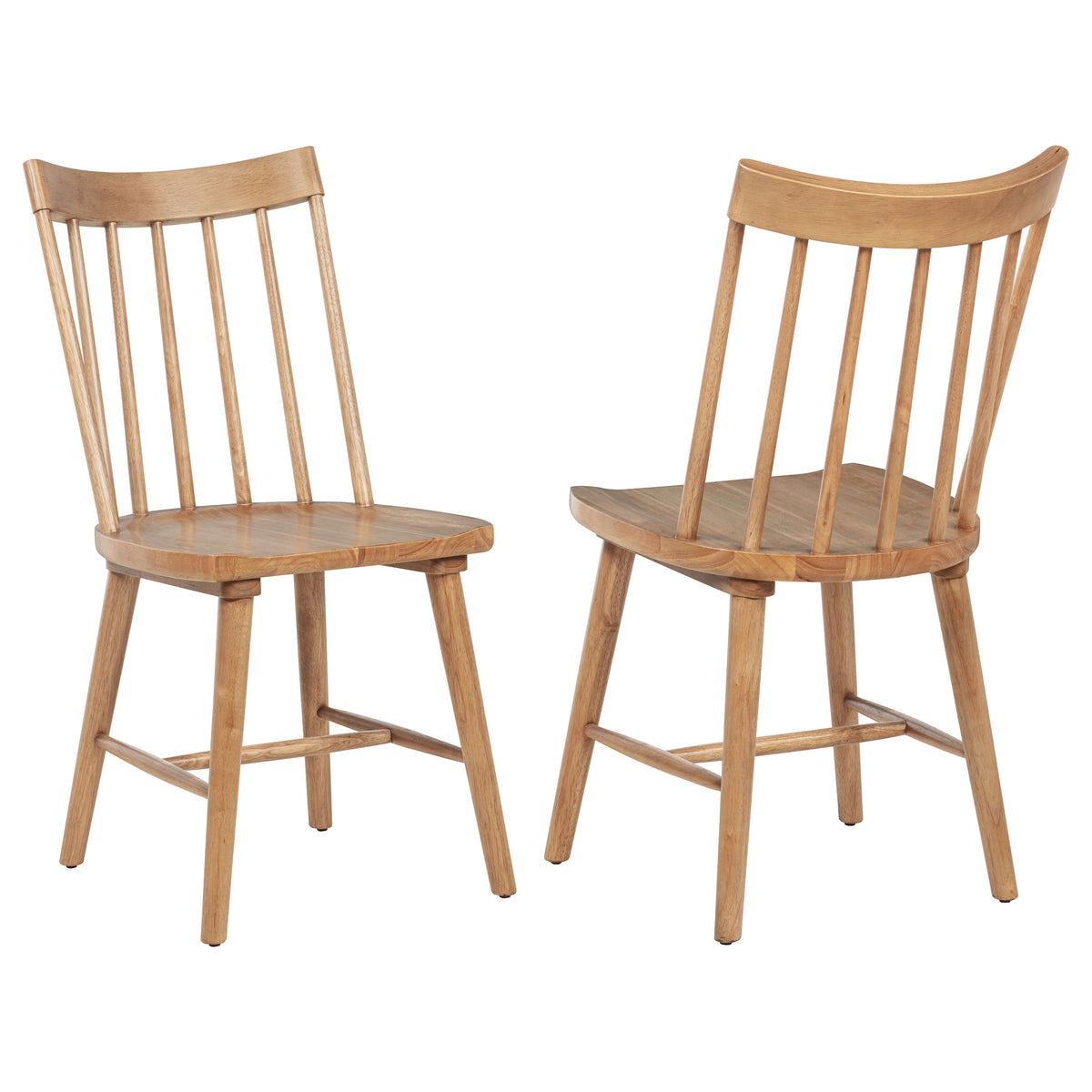 Middleton Extension Dining Collection - Set of 2 Natural Windsor Side Chairs