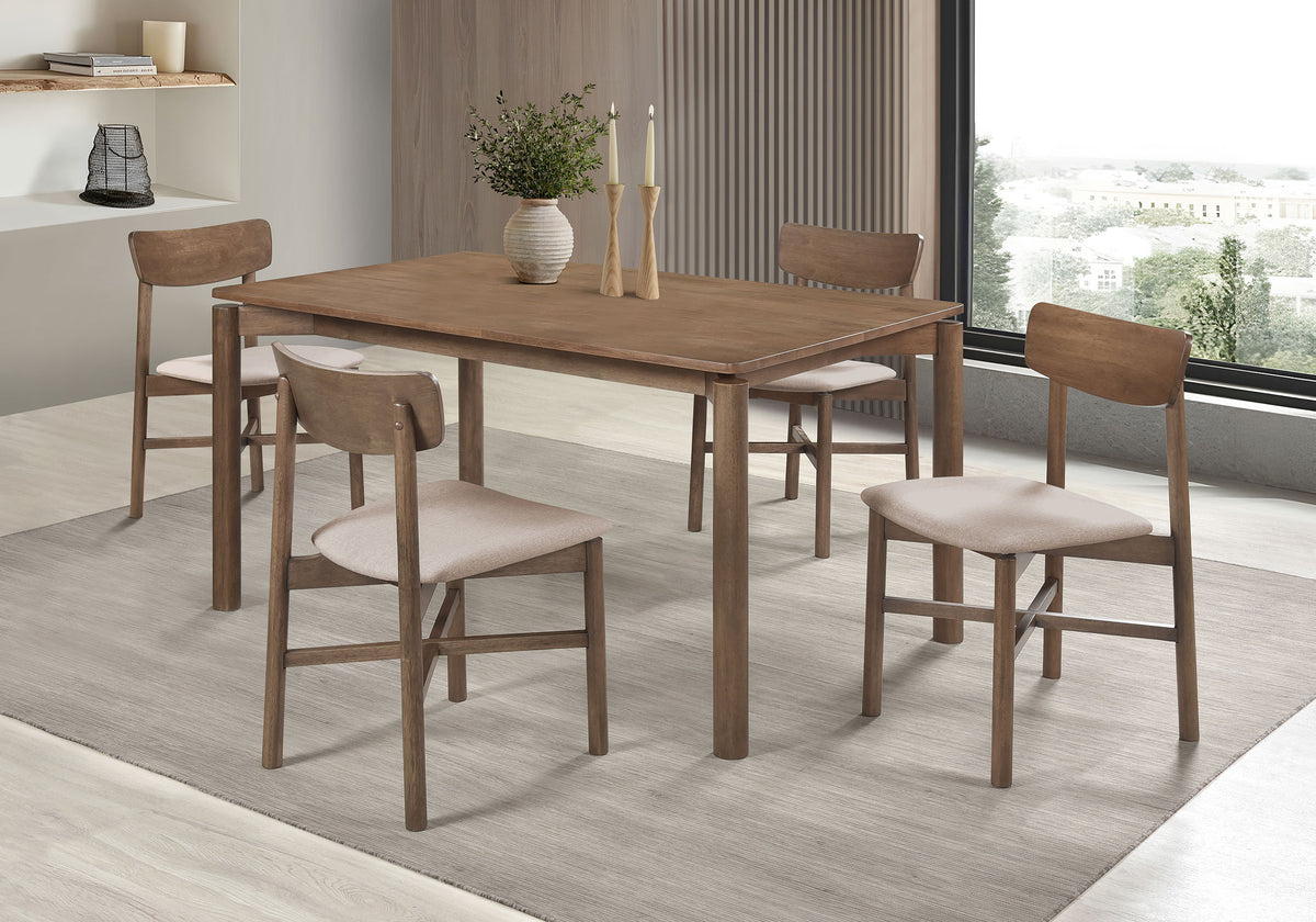 Parkridge 59" Dining Table & Sets - 5pcs- Table + 4 Side Chairs