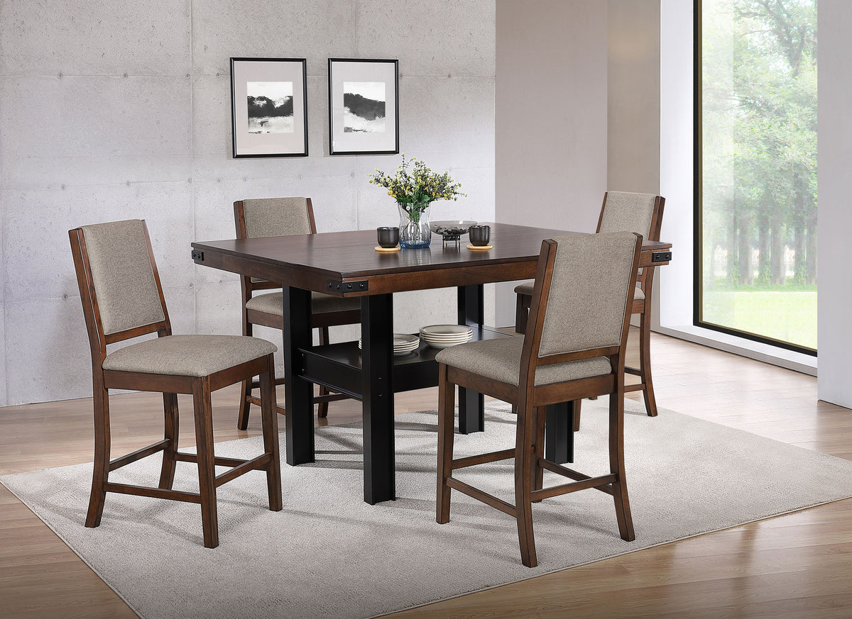 Patterson Counter Height Dining Table & Sets - 5pcs- Table + 4 Counter Chairs