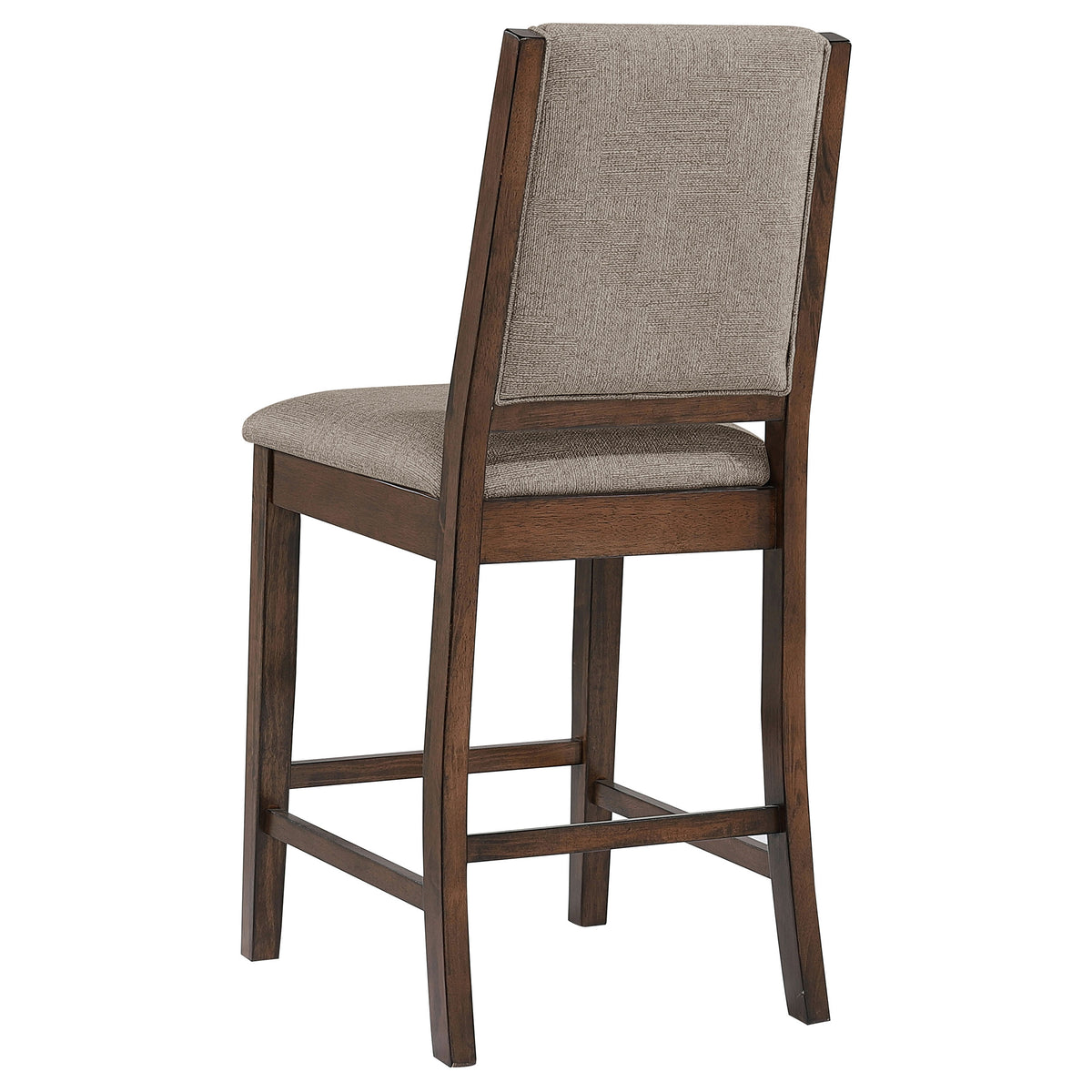 Patterson Counter Height Dining Table & Sets - Industrial Mango Oak & Black with Beige Upholstered Chairs