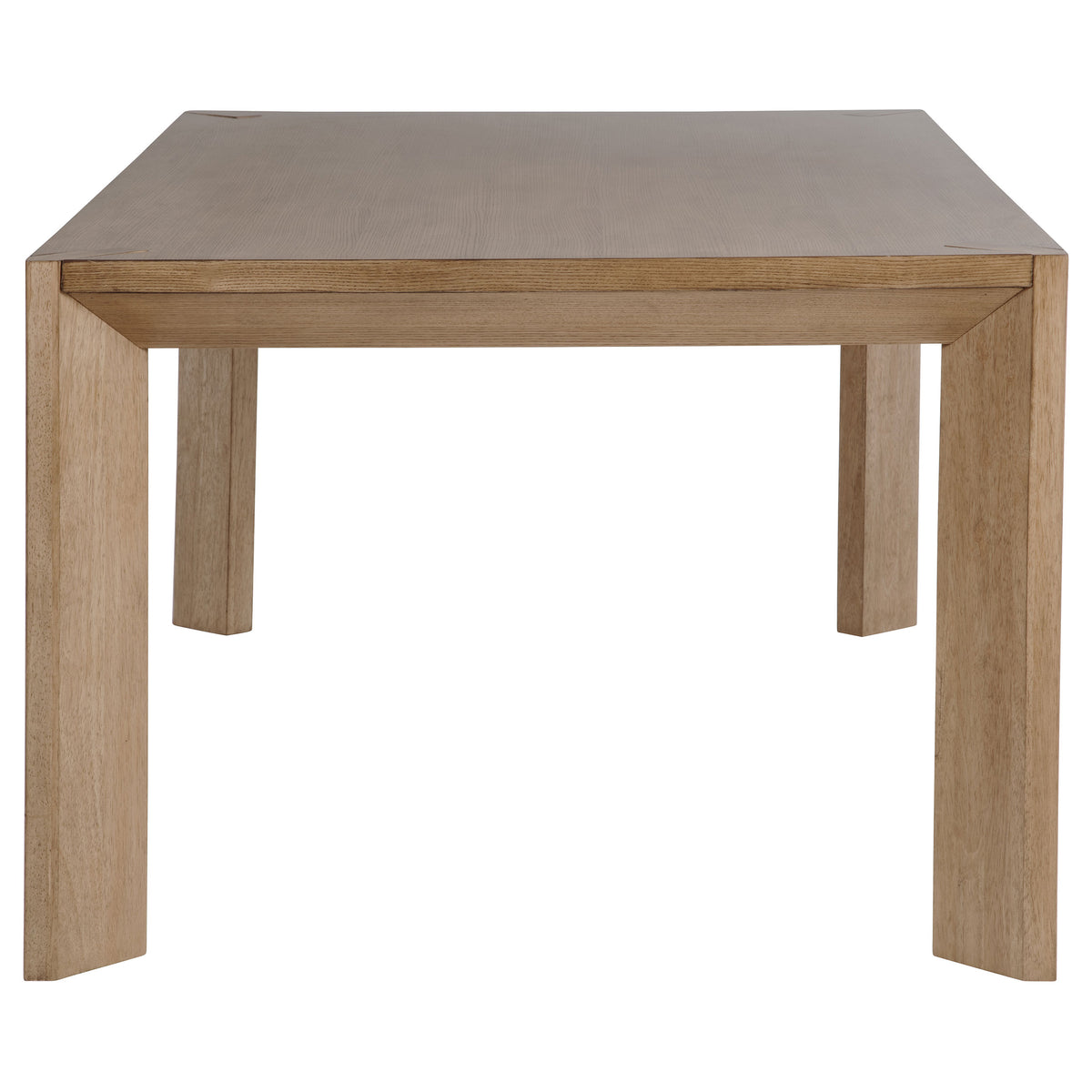 Bruner 72" Rectangular Dining Table & Sets - Natural Brown Ash with Oatmeal Upholstered Ladder-Back Chairs – view 8