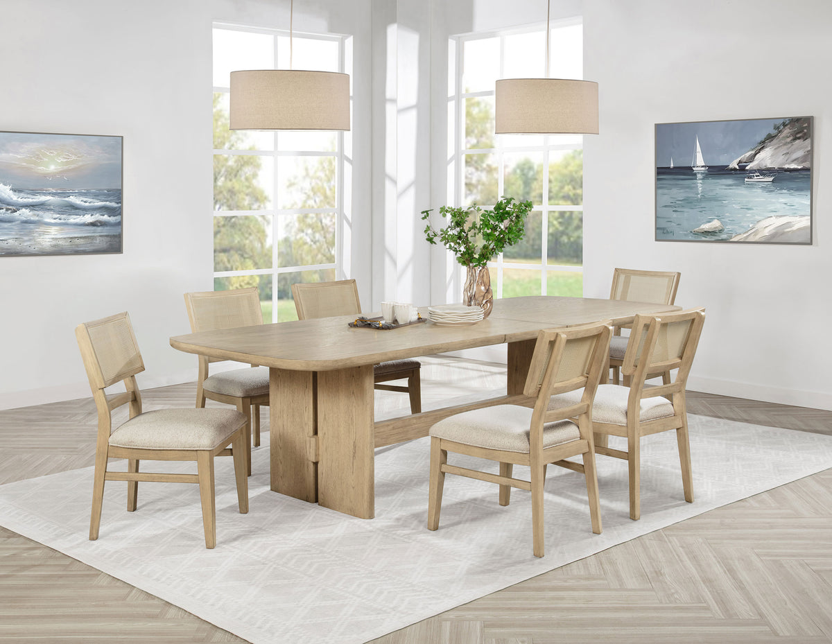 Kailani 110" Extension Dining Table & Sets - 7pcs- Table + 6 Side Chairs