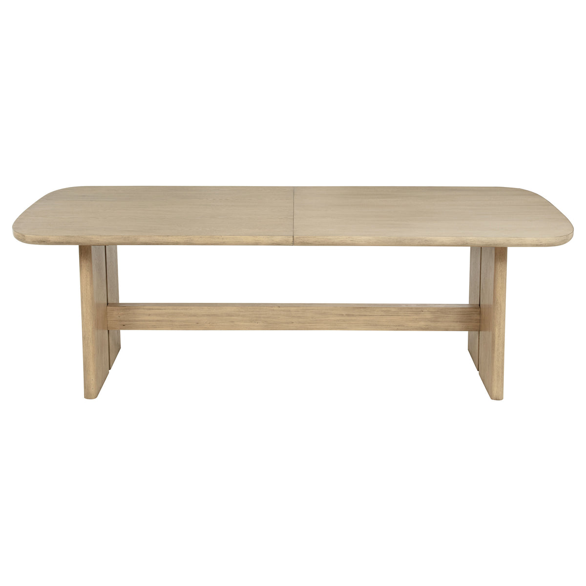 Kailani 110" Extension Dining Table & Sets - Coastal Beige Oak with Cane-Back Chairs, Sideboard & Vitrine – view 13