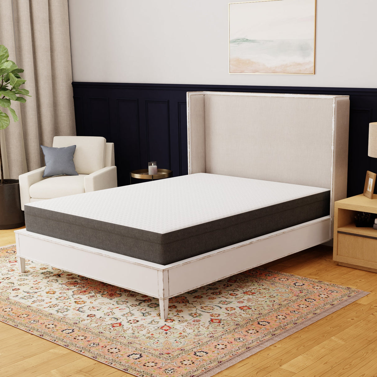 Blissful Nights 10 Inch Rose Medium Mattress - Cooling Comfort