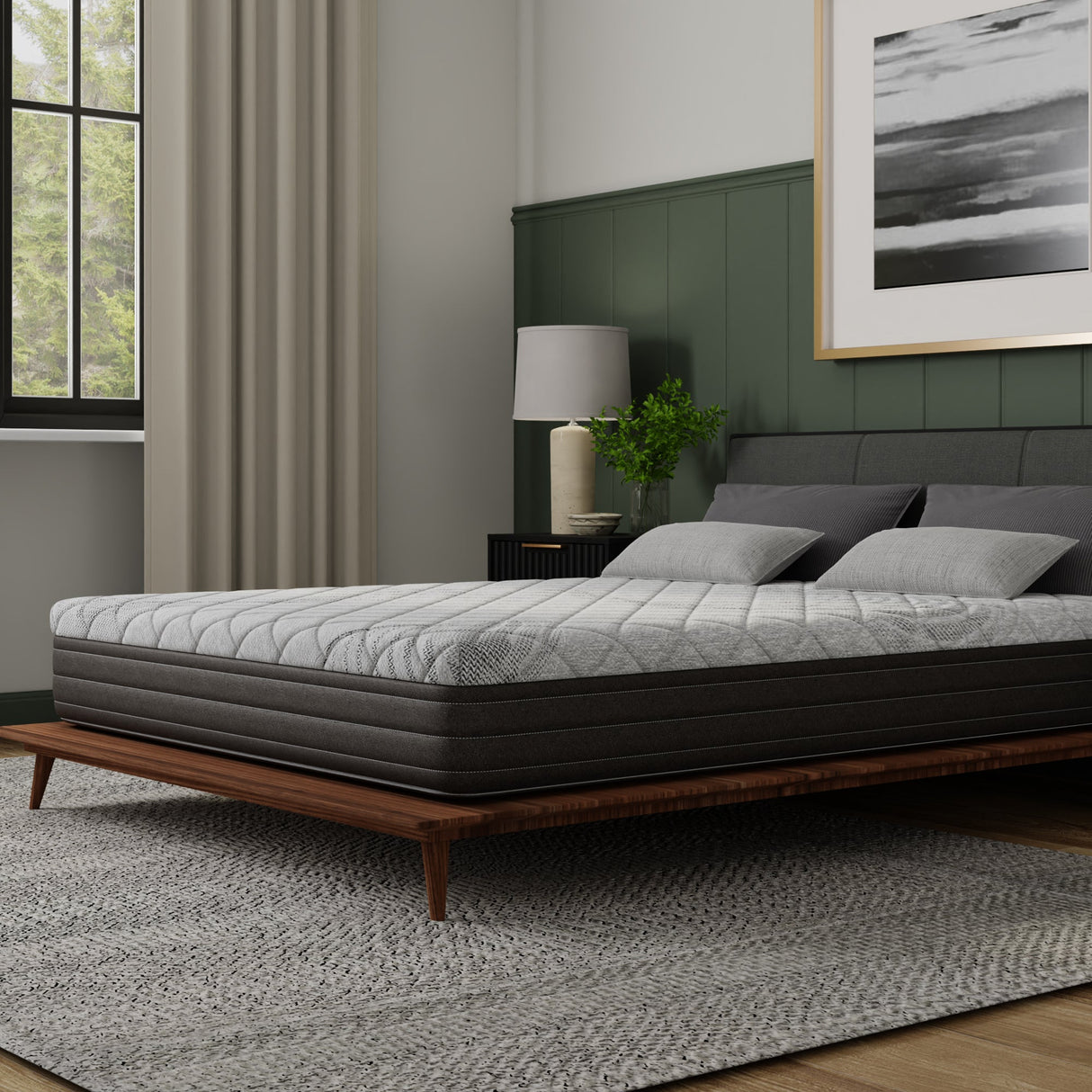 10-Inch Essentials Comfort Reactive Medium Mattress - Cooling Gel Foam