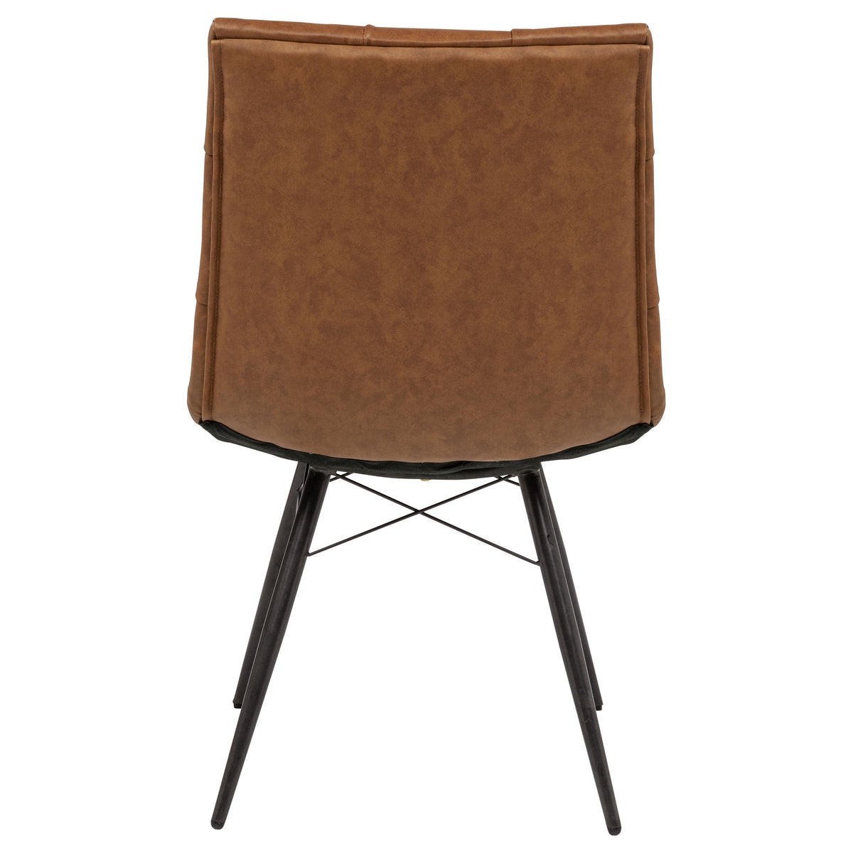 Aiken Button-Tufted Dining Side Chairs, Set of 4 - Gunmetal Metal Legs in Saddle, Charcoal, Forest or Stone β view 14