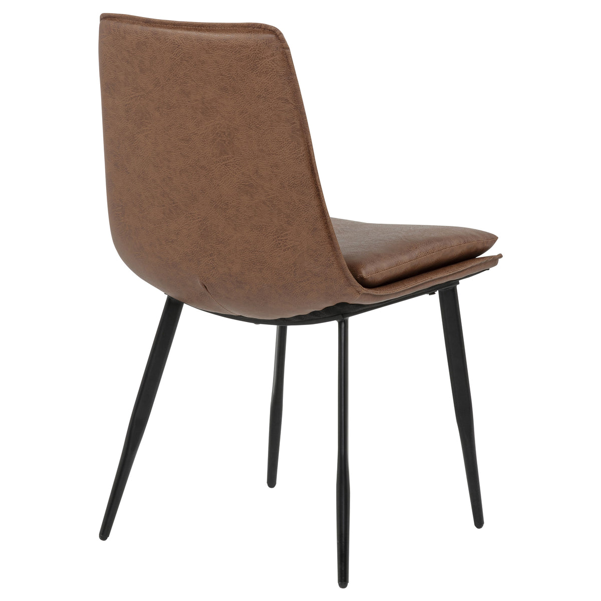 Ortega Dining Collection - 46" Round Marble Top Pedestal Table, Coffee Leatherette Chairs & Marble Top Sideboard β view 18