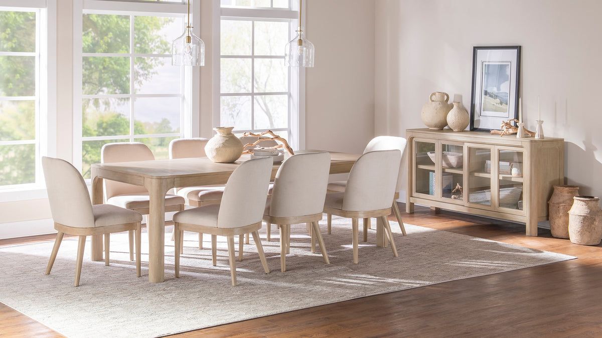 Solano 90" Extension Dining Table & Sets - 9pcs- Table + 8 Side Chairs