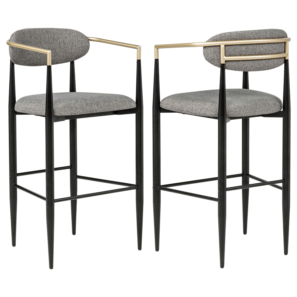 Tina Upholstered Bar Chairs (Set of 2)