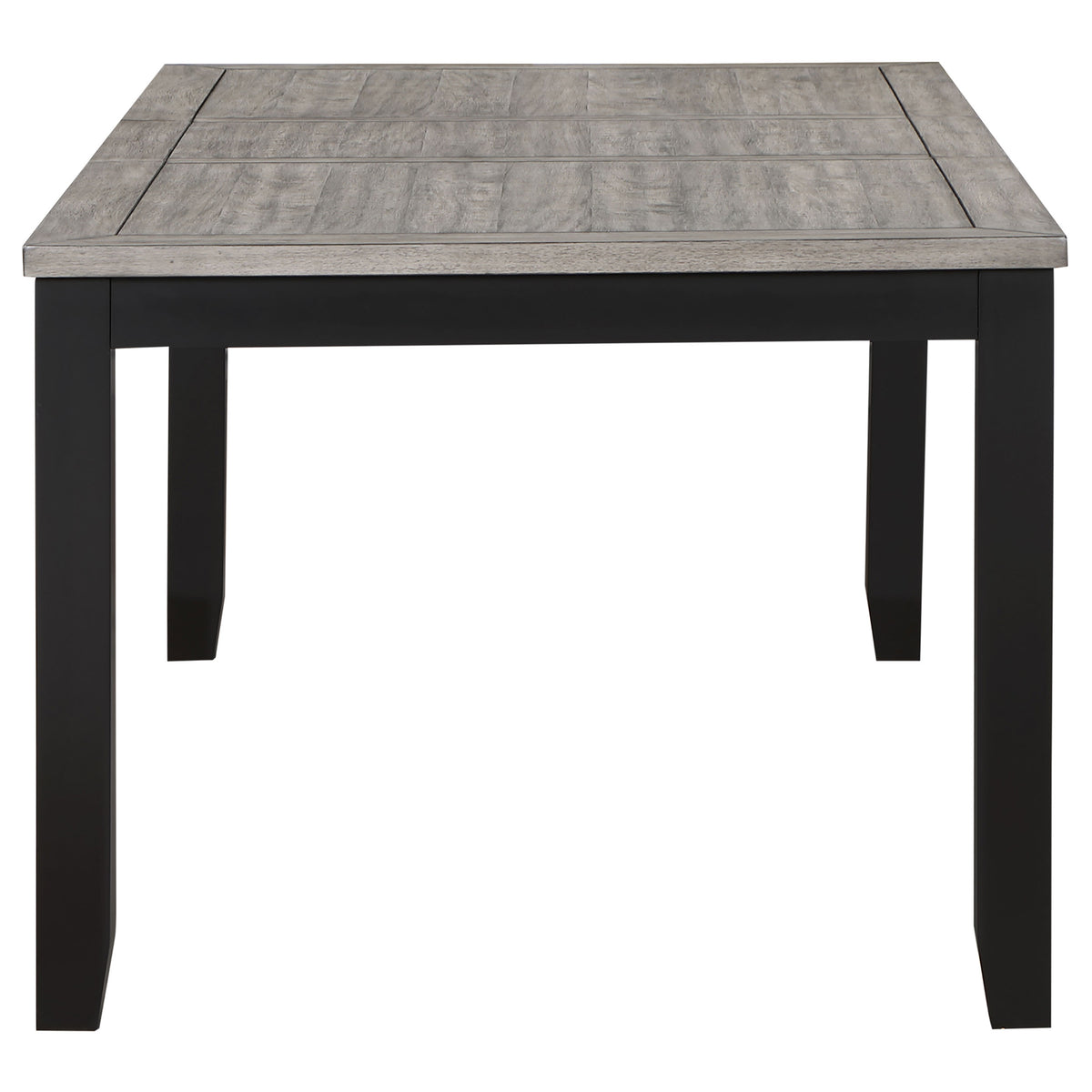 Elodie 60-78" Extension Dining Table & Sets - Two-Tone Grey & Black with Dove Grey Upholstered Chairs – view 8