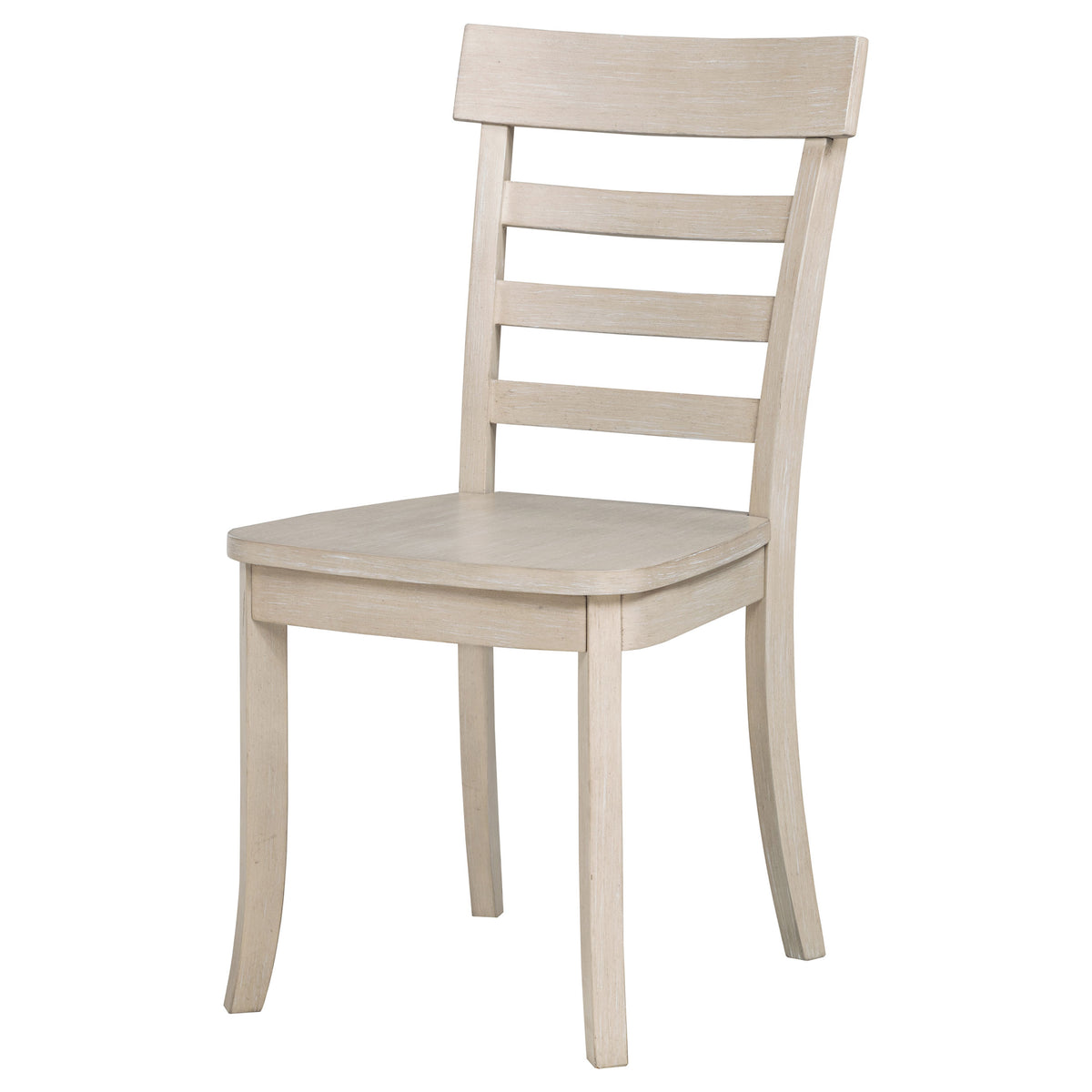 Orrison Ladder Back Dining Side Chairs - Farmhouse Wood Seat in Linen, Set of 2 – view 2