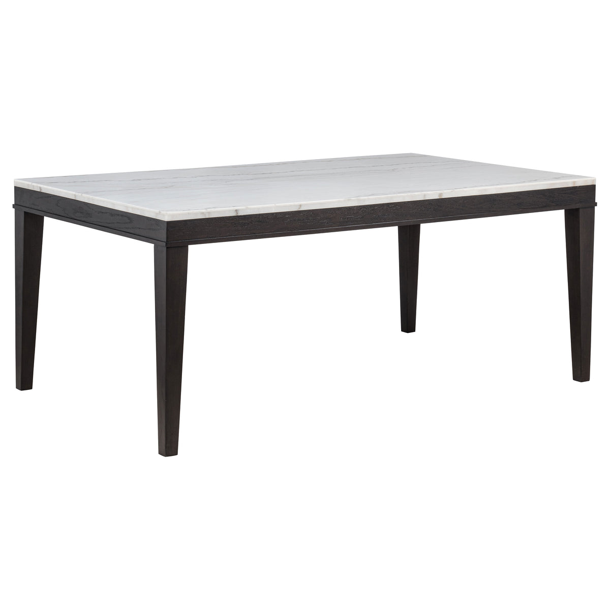Averill 72" White Marble Top Dining Table & 7-Piece Sets - 72" Marble Top Table Only