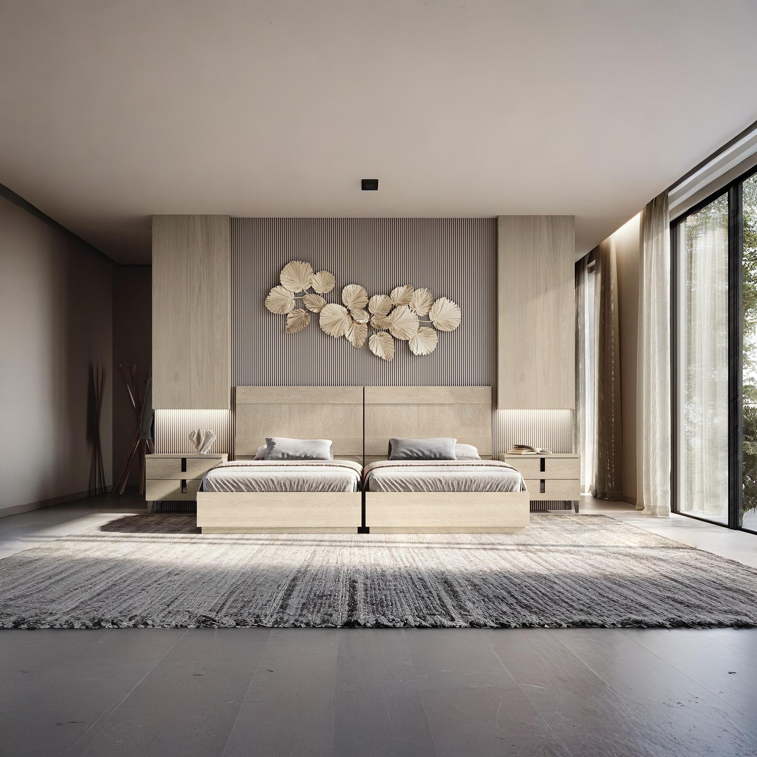 Kroma Sand Birch Bedroom Set