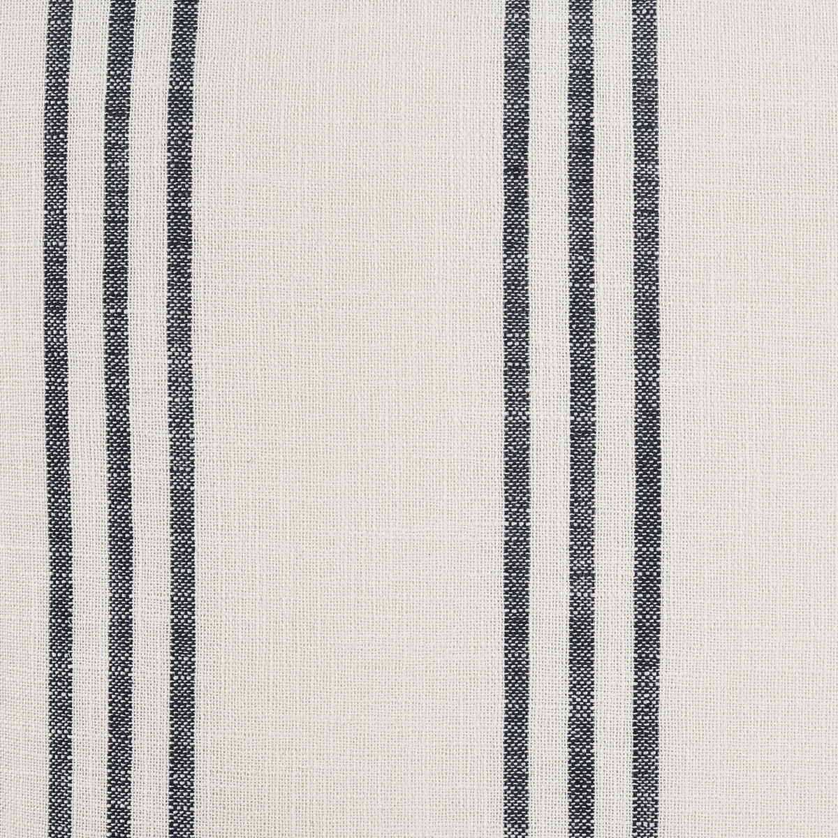 Herran Upholstered Dining Side Chairs (Set of 2) - Beige Linen-Look with Blue Stripes & Black Frame – view 11