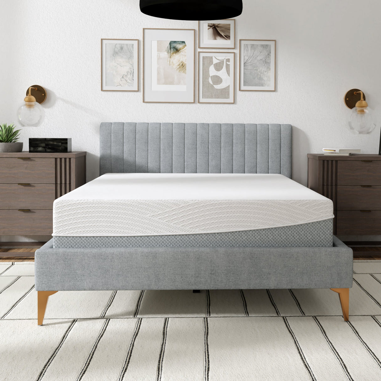 12” EcoCore Hybrid Deluxe - Medium Plush Mattress | Cooling Gel Comfort