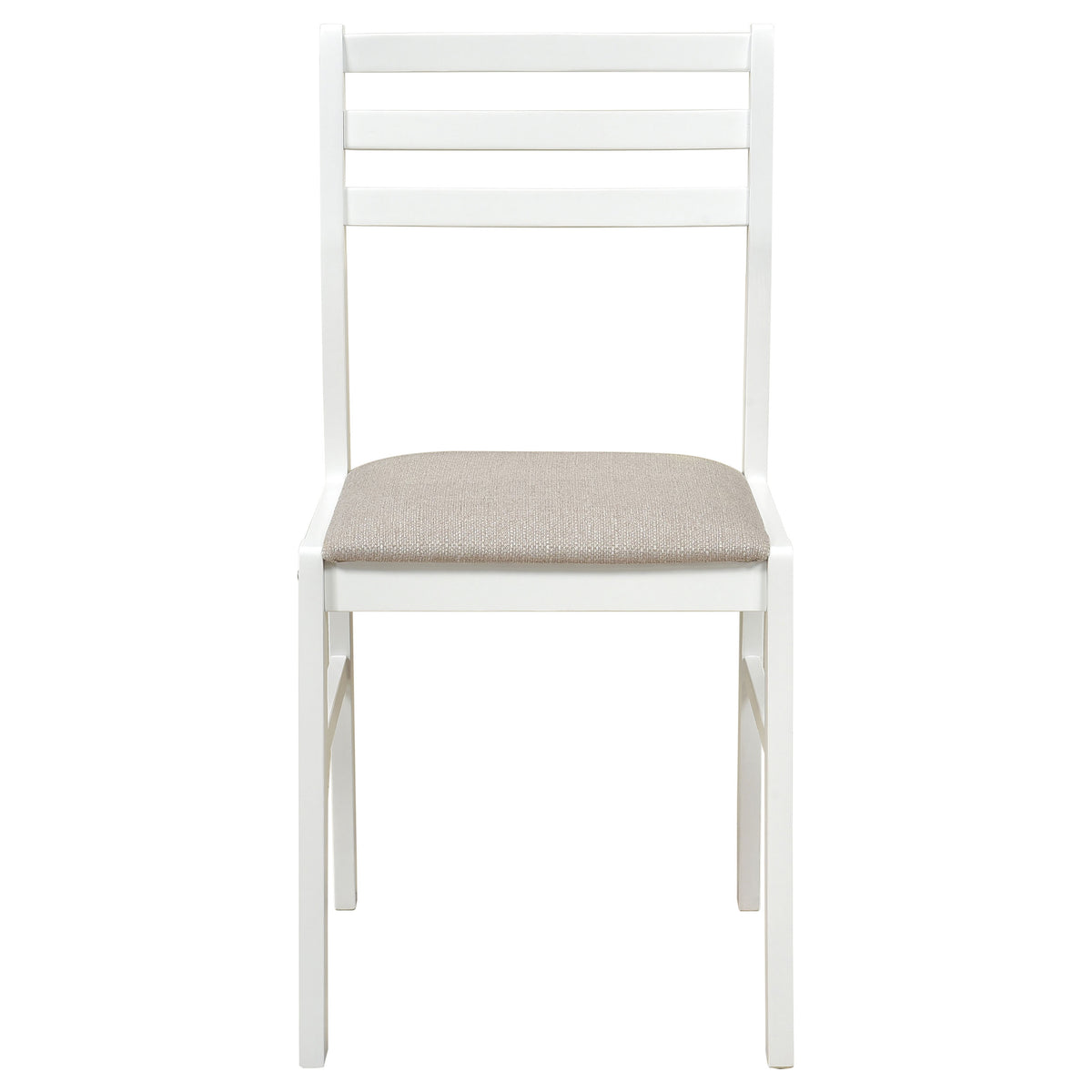 Bucknell 3-Piece Round Drop Leaf Dining Set - Ladder-Back Chairs in White, Natural or Cappuccino – view 13