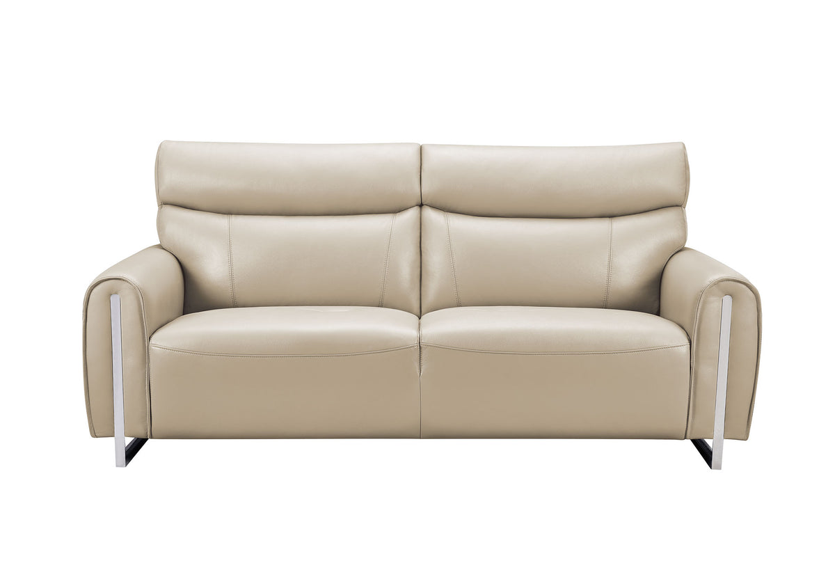 6053 Modern Leather Sofa, Loveseat & Chair