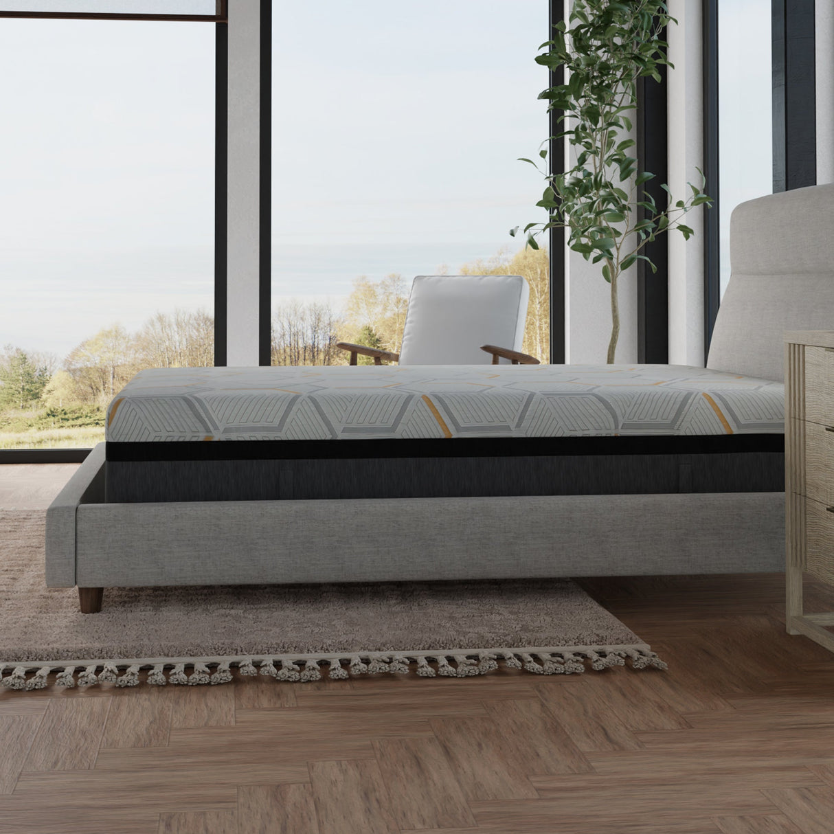 14 Inch Hybrid Copper-Gel Memory Foam Plush Mattress - Cooling
