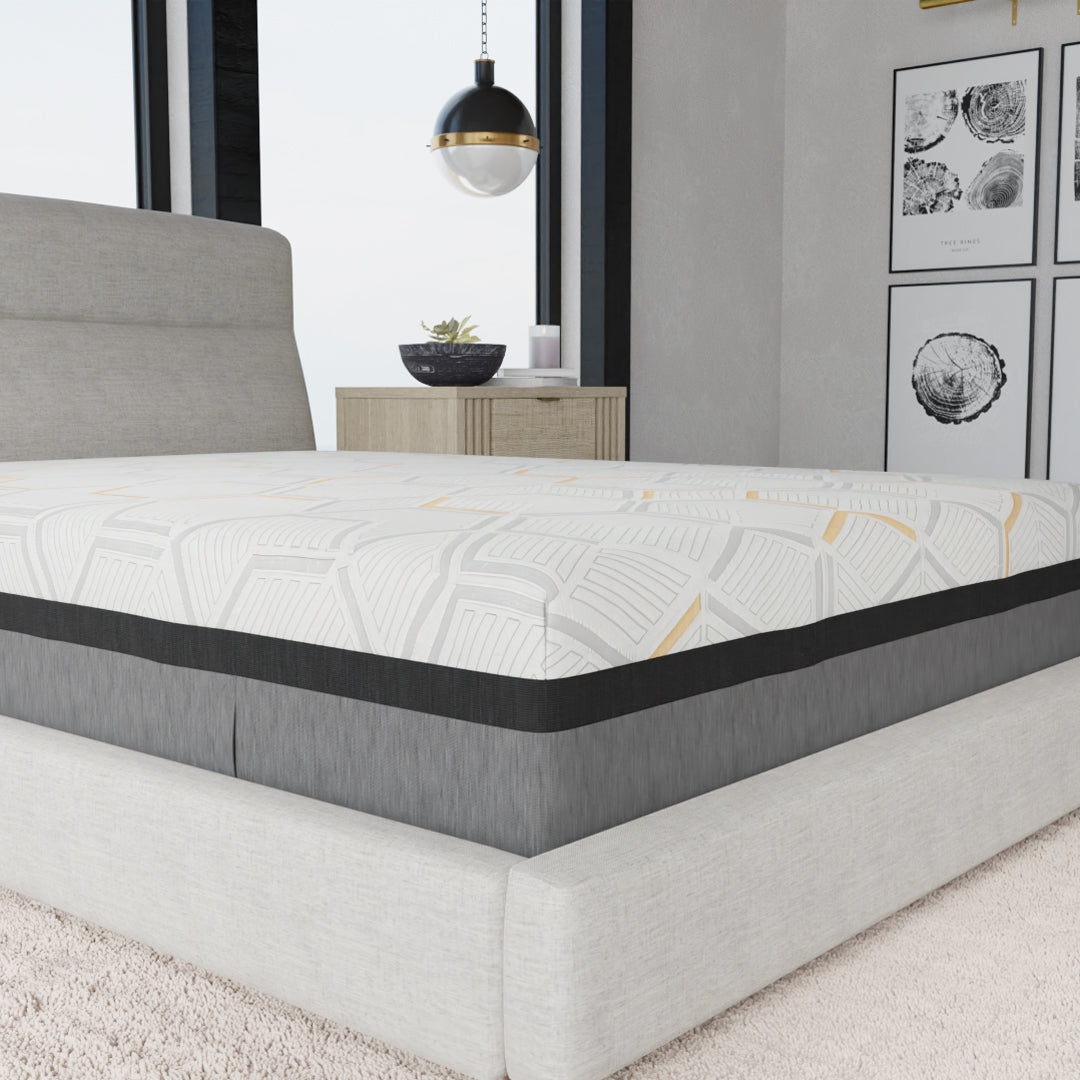 14 Inch Hybrid Copper-Gel Memory Foam Plush Mattress - Cooling