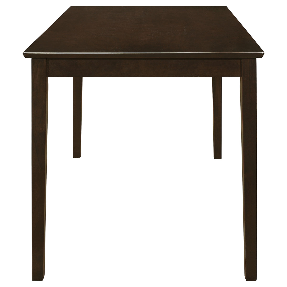 Guillen 5-Piece Dining Set with Bench - Cappuccino Table, 3 Ladder-Back Chairs & Leatherette Seats – view 5