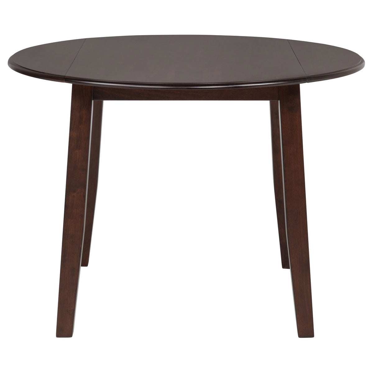 Barton 5-Piece Round Dining Set - Double Cross-Back Chairs with Tan Seats in Dark Brown β view 7
