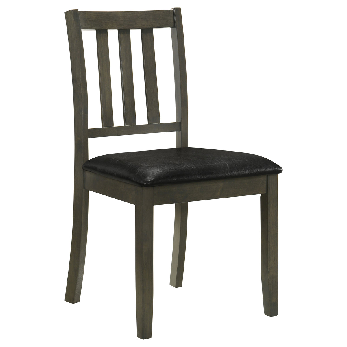 Parkwood 5-Piece Square Dining Set - Compact Table & 4 Slat-Back Chairs in Honey Brown or Charcoal – view 20
