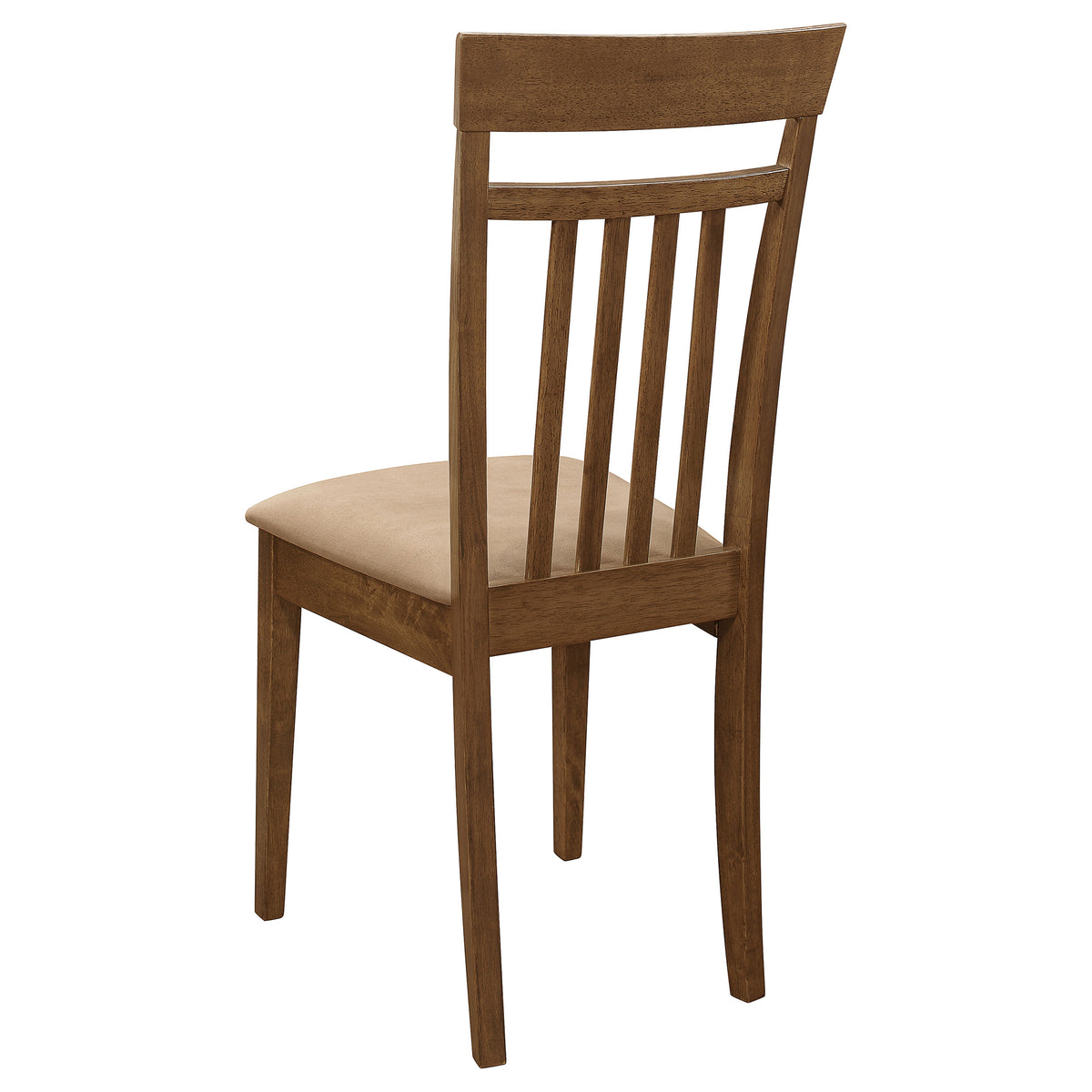 Robles 5-Piece Dining Set - Chestnut Table & 4 Mission Slat-Back Chairs with Beige Seats – view 13